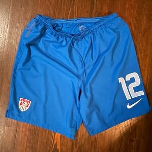 Nike USMNT Team Issued Game Worn Soccer Shorts